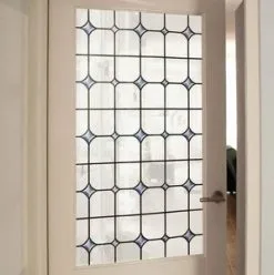 Overige Merken Raamfolie Glas In Lood Wit (90cm)