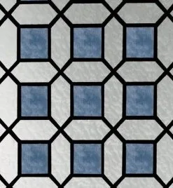 Overige Merken Raamfolie Glas In Lood Blauw (45cm)