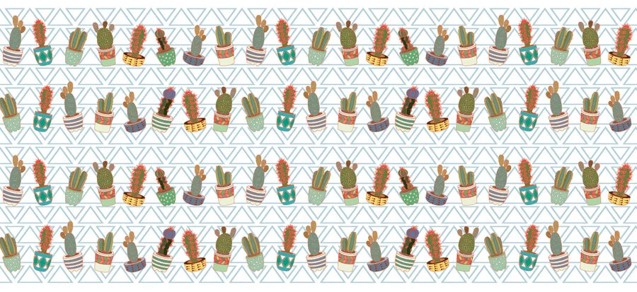 Overige Merken Statisch Raamfolie Cactus Groen/blauw (46cm) 2 Overige Merken Statisch Raamfolie Cactus Groen/blauw (46cm) - Afbeelding 2