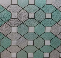 Statisch Raamfolie Glas In Lood Groen Smaragd (45cm)