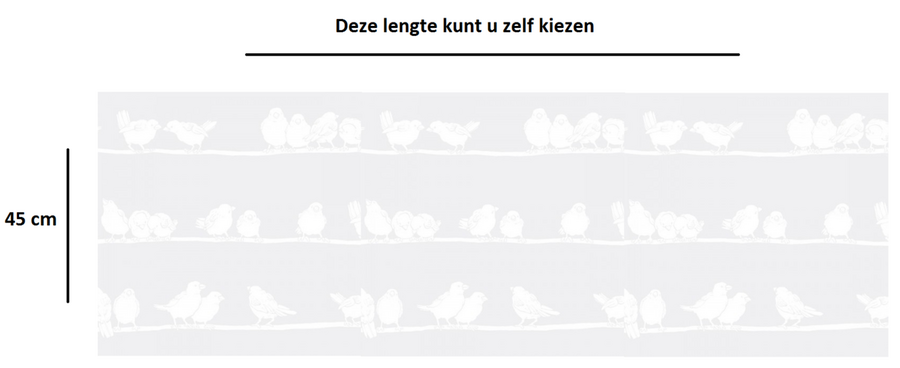 Overige Merken Statisch Raamfolie Vogels (45cm) 2 Overige Merken Statisch Raamfolie Vogels (45cm) - Afbeelding 2