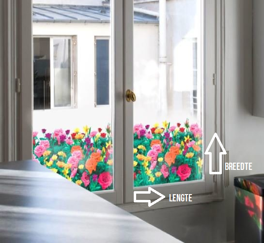 Overige Merken Raamfolie Roos Voor HR++ Glas (61cm) 2 Overige Merken Raamfolie Roos Voor HR++ Glas (61cm) - Afbeelding 2